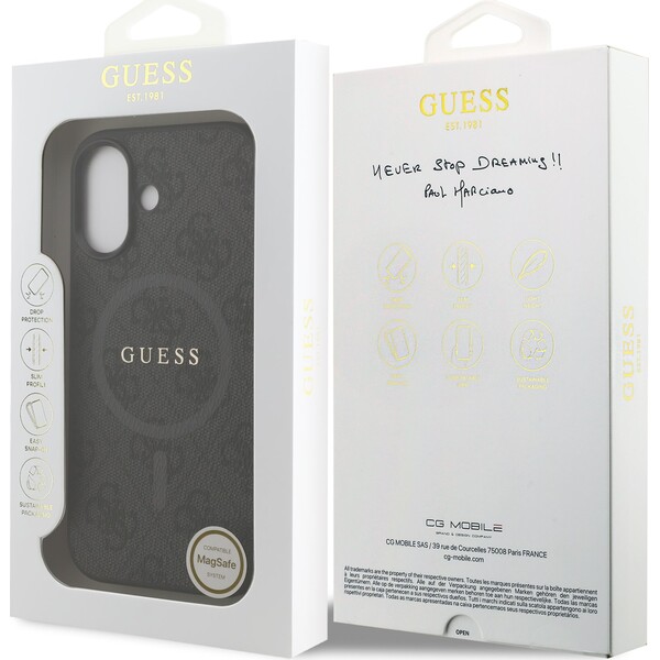 Guess-PU-Leather-4G-Colored-Ring-MagSafe-Zadni-Kryt-pro-iPhone-17-cerny