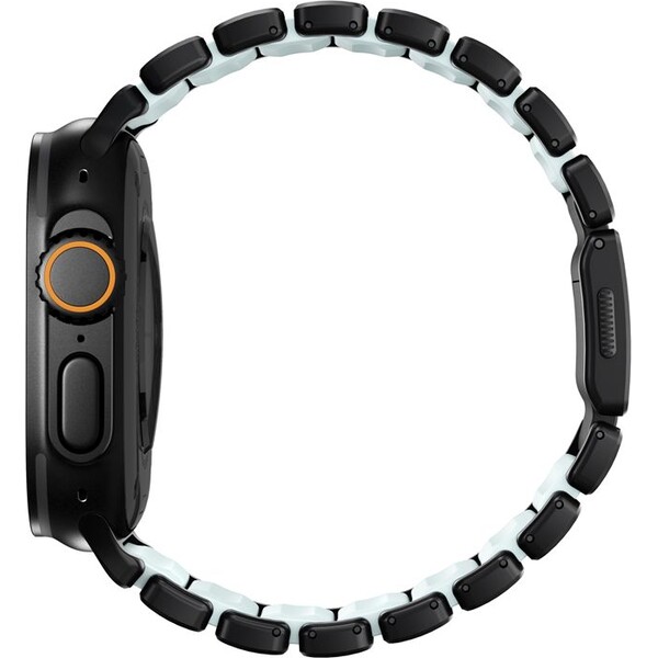 Nomad-Stratos-Band-FKM-reminek-Apple-Watch-45-46-49mm-Black-Titanium-Icy-Blue