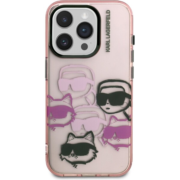 Karl-Lagerfeld-IML-Multi-K-CH-Heads-kryt-iPhone-15-Pro-ruzovy