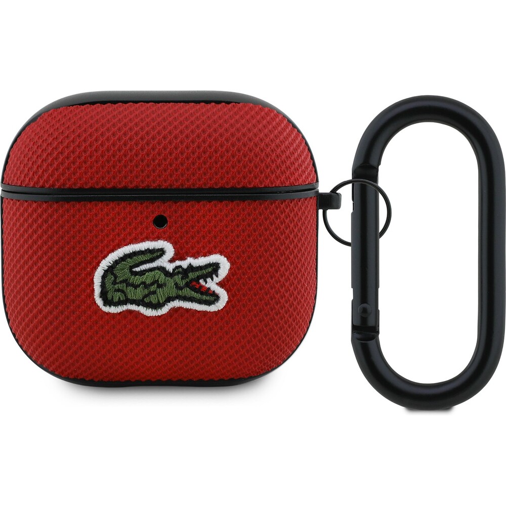 Lacoste-Petit-Pique-Croc-Logo-Patch-pouzdro-AirPods-4-cervene