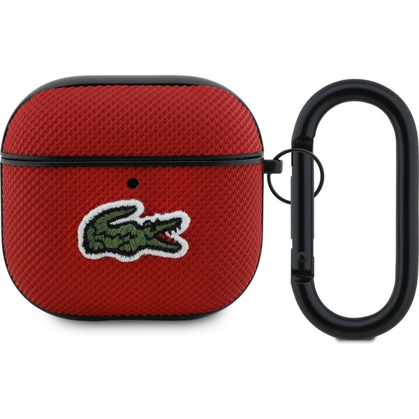 Lacoste-Petit-Pique-Croc-Logo-Patch-pouzdro-AirPods-4-cervene