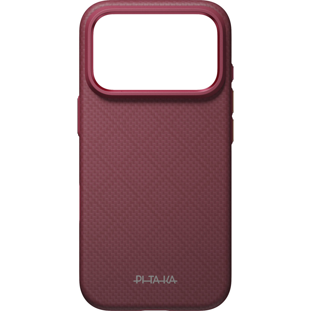 Pitaka-Summa-Case-Argyle-MagSafe-kryt-iPhone-18-Pro-Burgundy