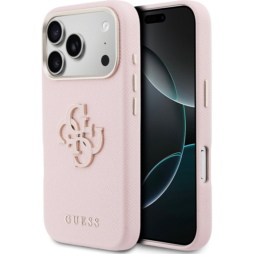 Guess-PU-Resin-Logo-kryt-iPhone-17-Pro-Max-ruzovy