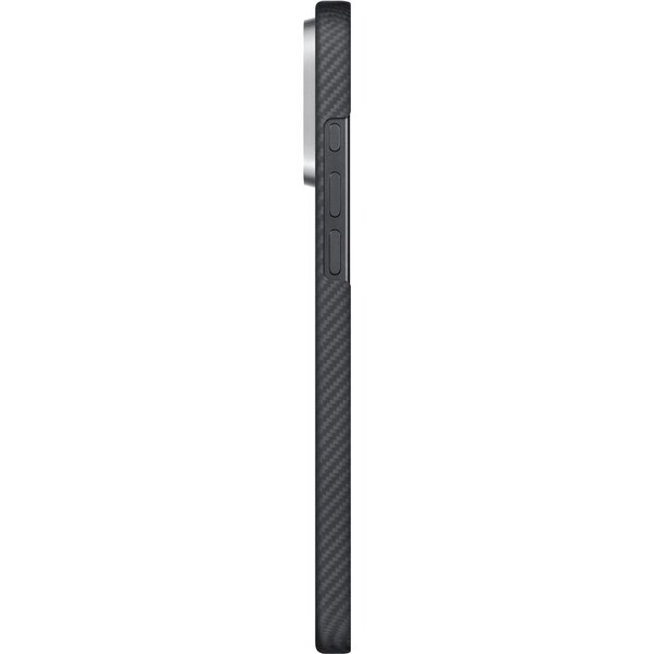Pitaka-Ultra-Slim-Case-MagSafe-kryt-iPhone-16-Pro-Black-Grey-PitaTap-