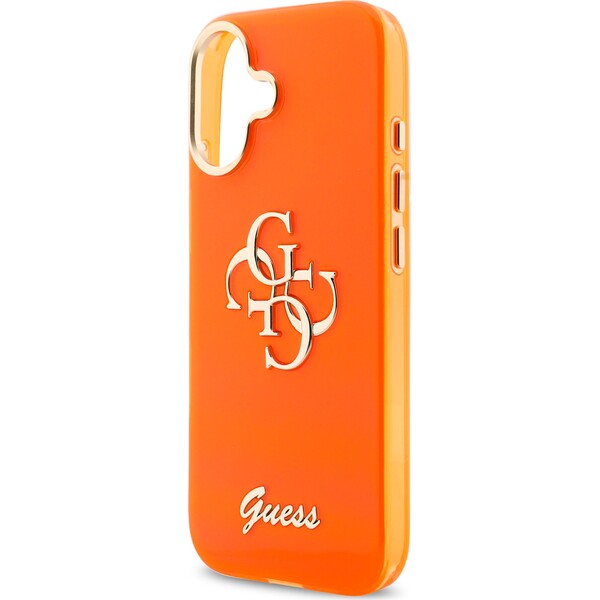 Guess-IML-4G-Script-Metal-Logo-kryt-iPhone-17-oranzovy