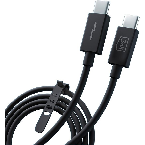 3mk-Hyper-ThunderBolt-Cable-USB-C-USB-C-napajeci-kabel-240W-1m-cerny
