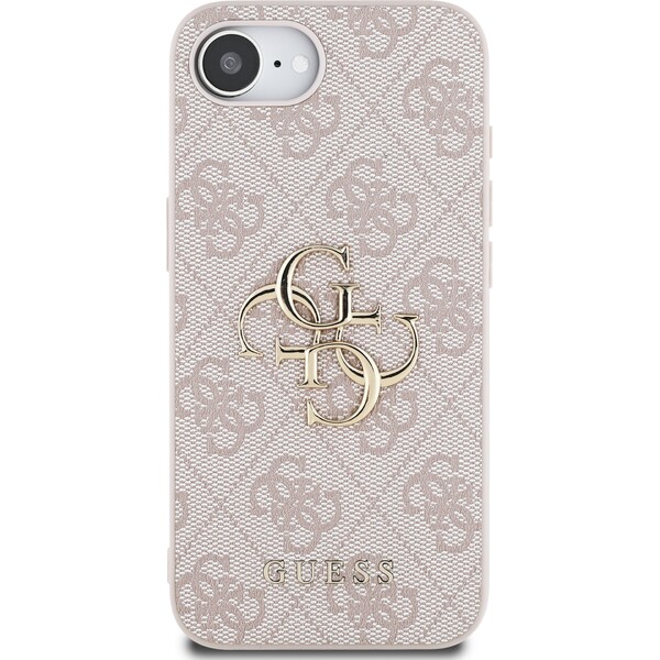 Guess-PU-4G-Metal-Logo-kryt-iPhone-17e-16e-ruzovy