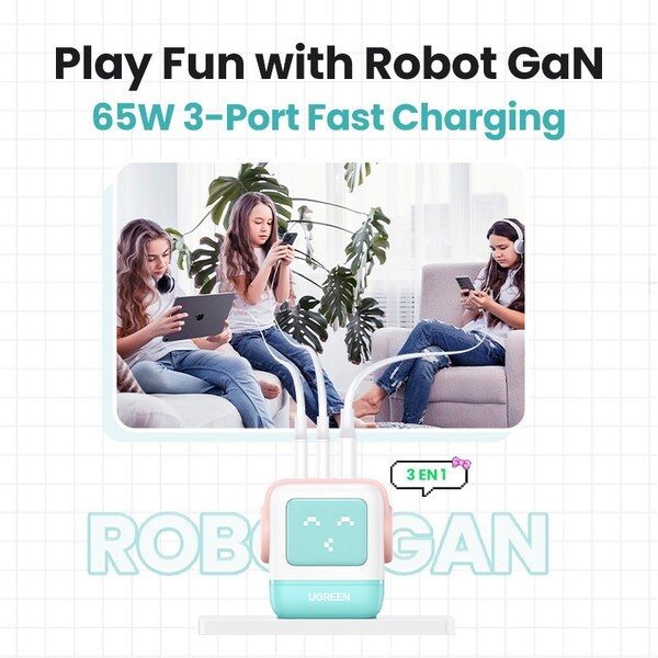 UGREEN-Uno-RG-65W-GaN-Fast-Charge-nabijecka-mentolova