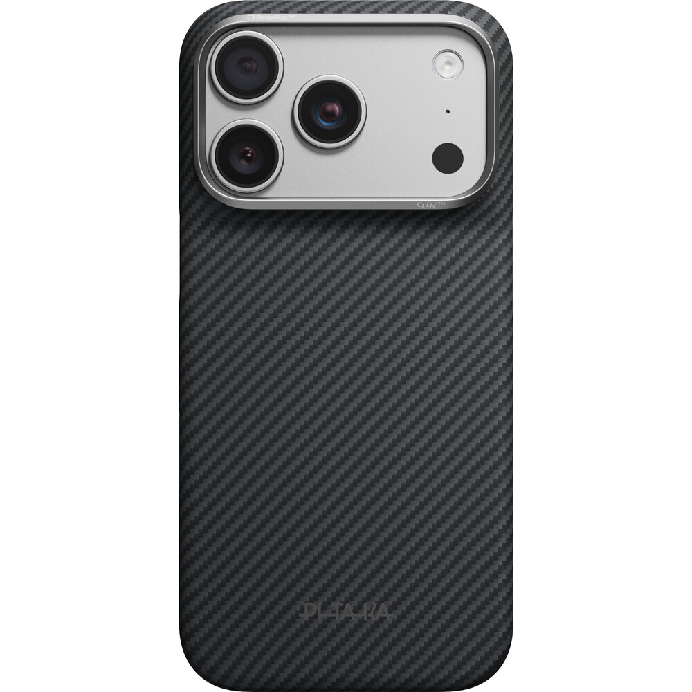 Pitaka-Edge-Case-MagSafe-kryt-iPhone-18-Pro-Black-Grey-Twill