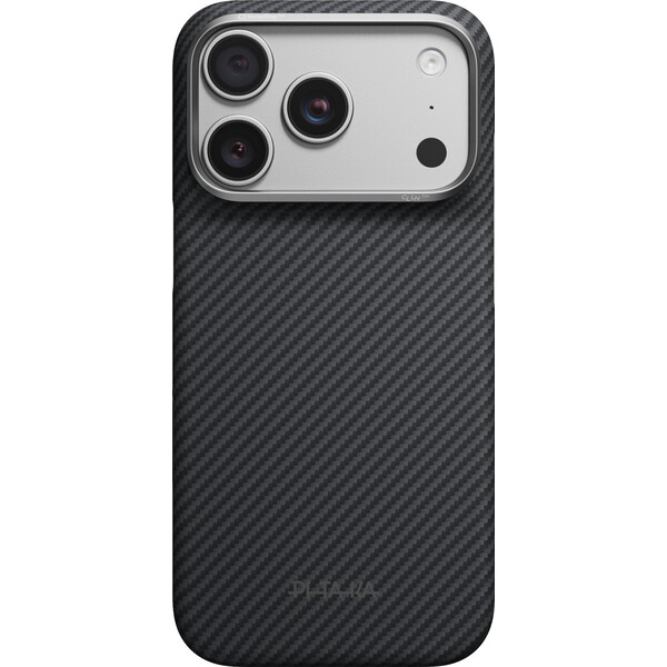 Pitaka-Edge-Case-MagSafe-kryt-iPhone-18-Pro-Black-Grey-Twill
