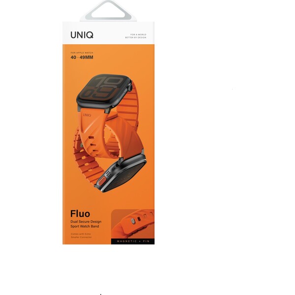 UNIQ-Fluo-Magneticky-reminek-pro-Apple-Watch-49-40mm-Volt-Orange