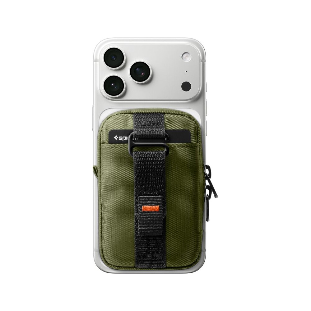 Spigen-Portable-Organizer-Pouch-TintapZip-MagSafe-organizer-olivove-zeleny