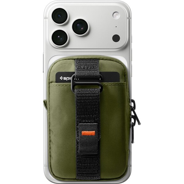 Spigen-Portable-Organizer-Pouch-TintapZip-MagSafe-organizer-olivove-zeleny