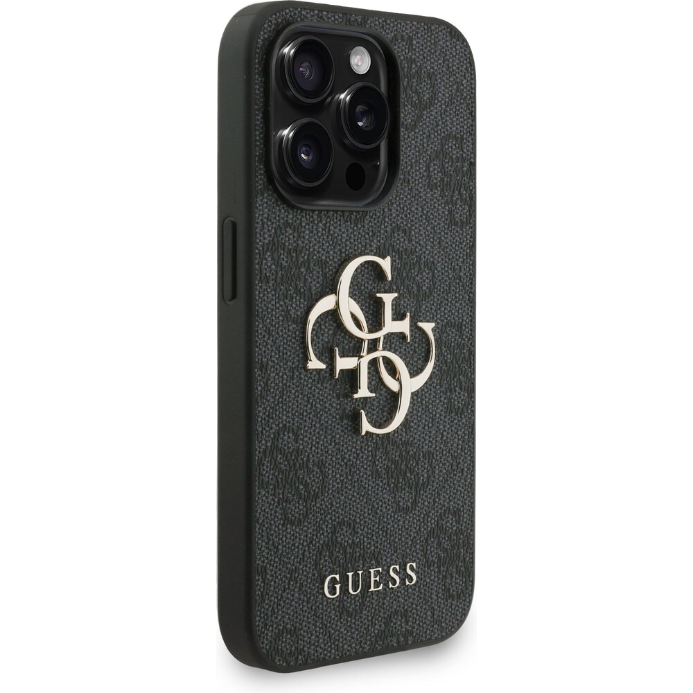 Guess-PU-4G-Metal-Logo-Strap-kryt-iPhone-15-Pro-Max-cerny