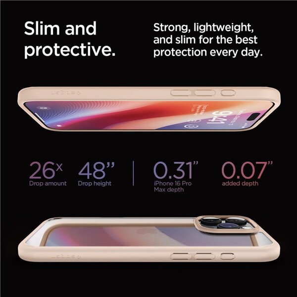 Spigen-Ultra-Hybrid-kryt-iPhone-16-Pro-Max-rose-titanium