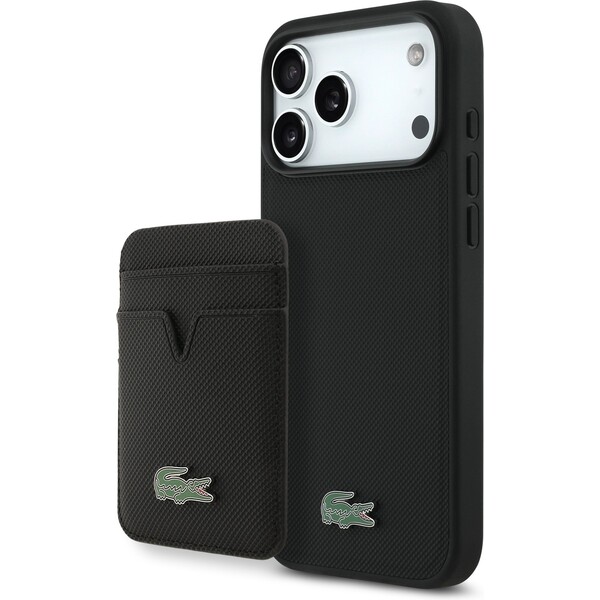 Lacoste-Iconic-Petit-Pique-MagSafe-kryt-penezenka-iPhone-17-Pro-Max-cerny