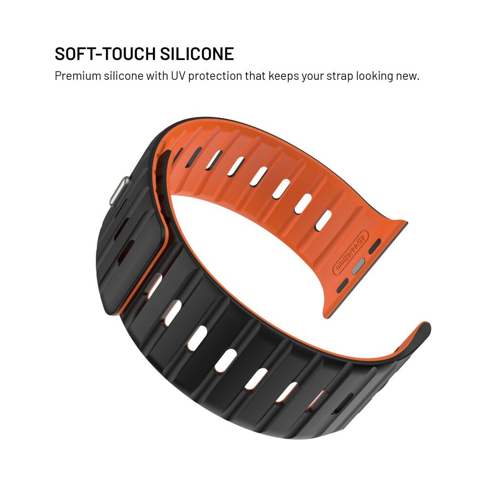 FIXED-Silicone-Magnetic-Strap-reminek-Apple-Watch-44-45-46-49mm-cerny