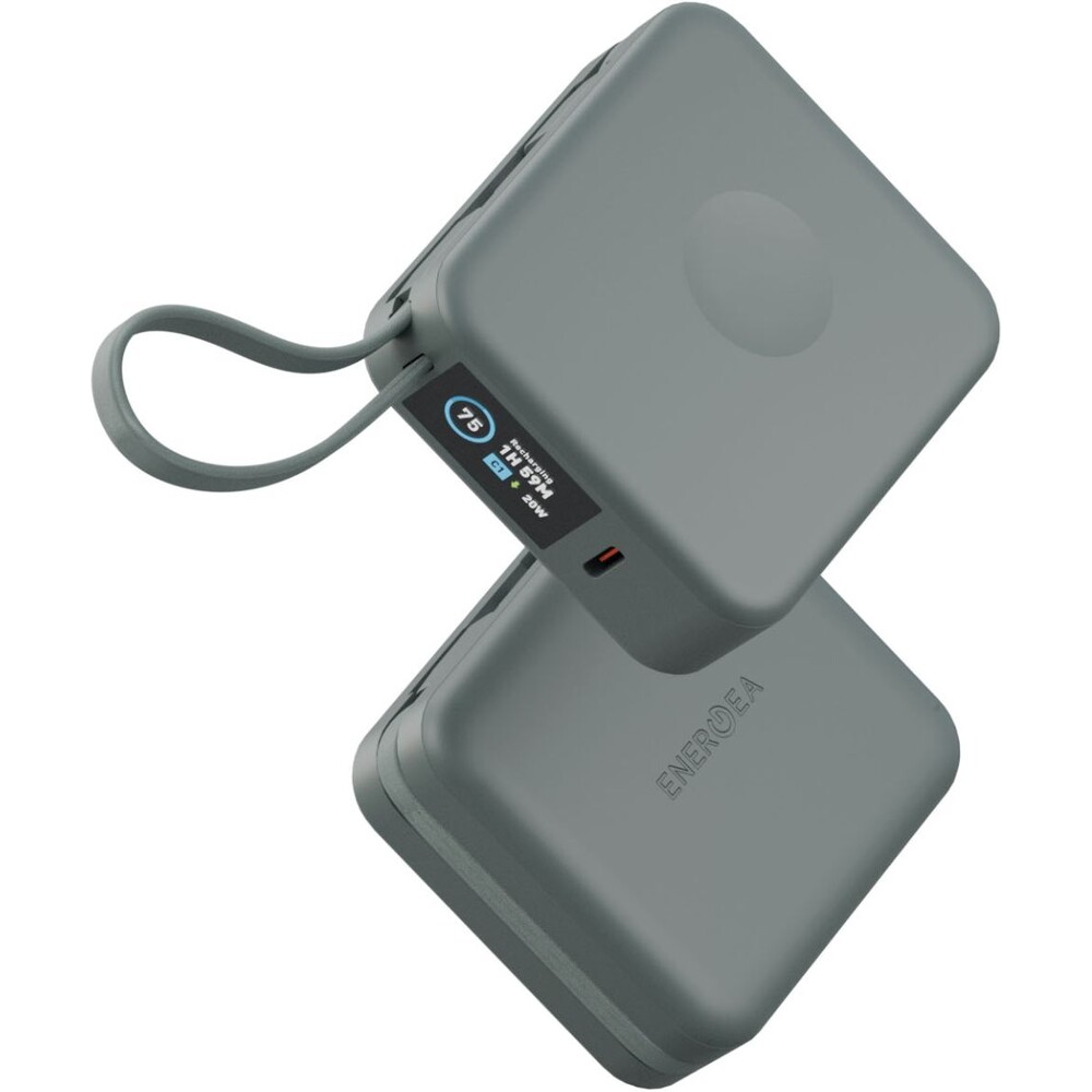 ENERGEA-MagPac-Mini-Plus-MagSafe-powerbanka-s-kabelem-10000mAh-sedozelena