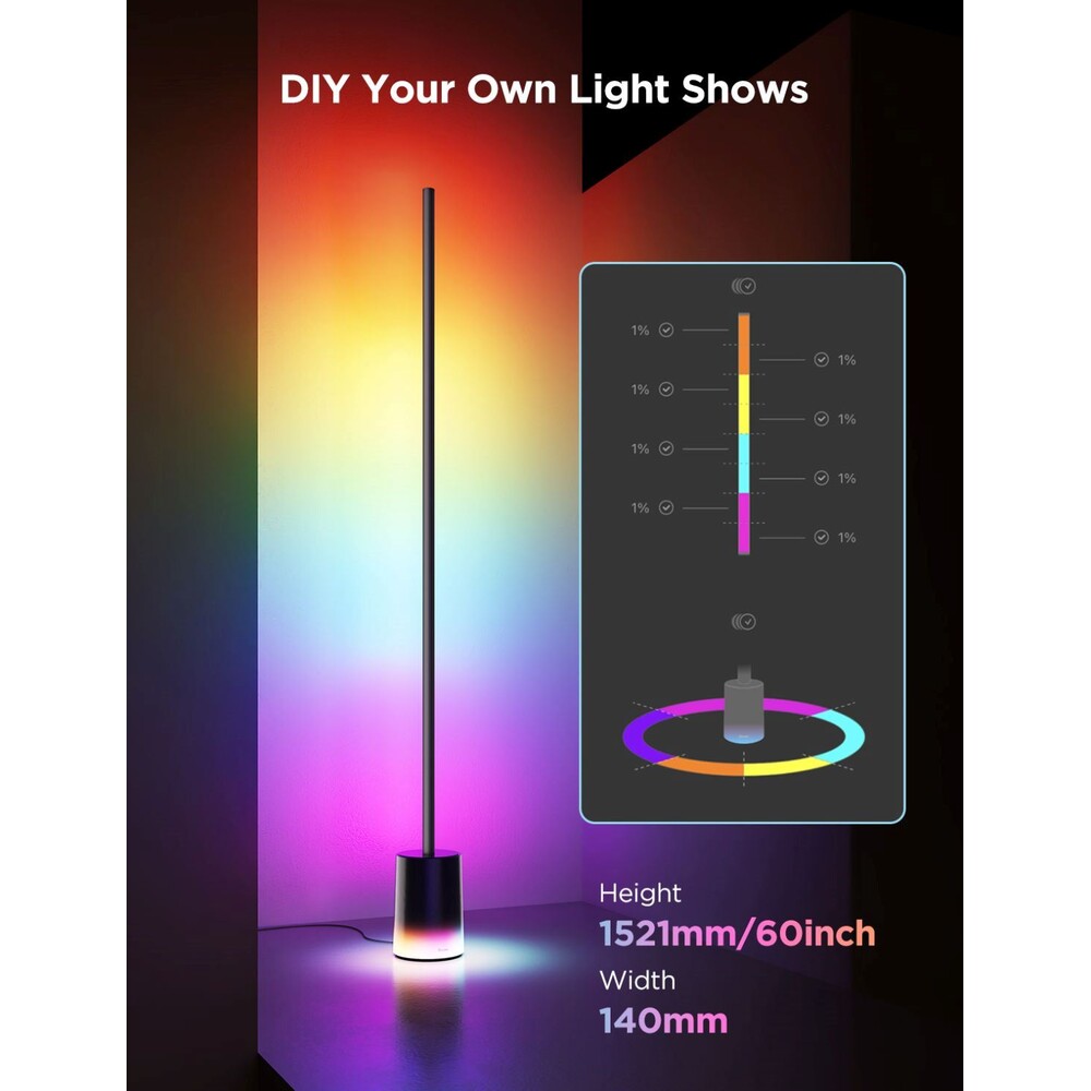 Govee-Floor-Lamp-2-Matter-RGBICWW-Smart-lampa-ovladac