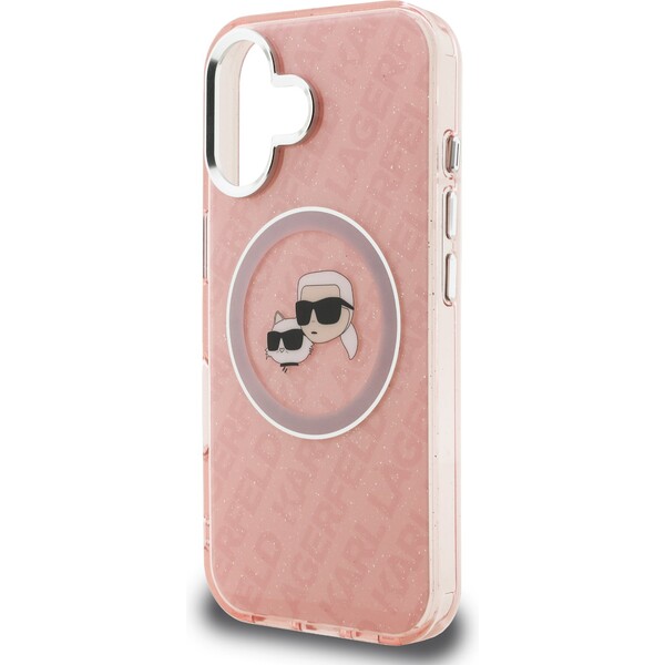 Karl-Lagerfeld-IML-K-CH-Heads-Repeated-Logo-MagSafe-kryt-iPhone-16-ruzovy
