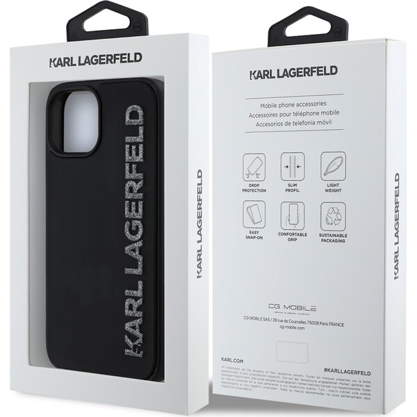 Karl-Lagerfeld-3D-Rubber-Glitter-Logo-kryt-iPhone-15-cerny