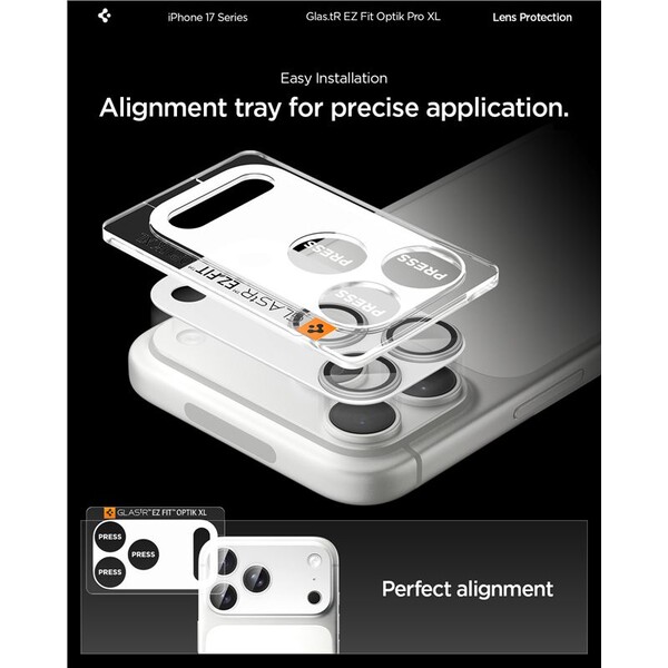 Spigen-Glass-tR-EZ-Fit-Optik-Pro-XL-sklo-na-fotoaparat-iPhone-17-Pro-stribrne