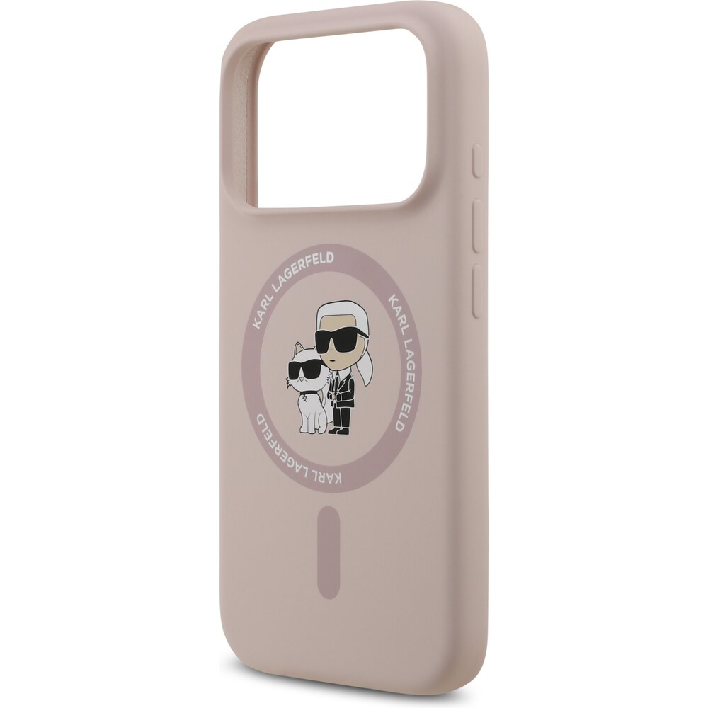 Karl-Lagerfeld-Liquid-Silicone-Karl-and-Choupette-MagSafe-kryt-iPhone-17-Pro-ruzovy