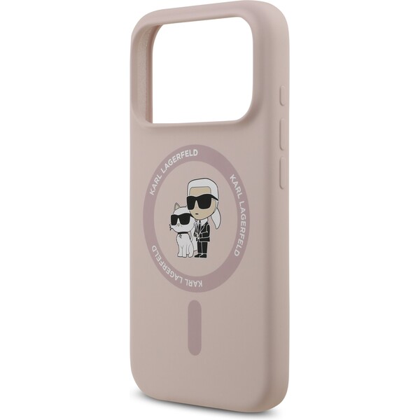 Karl-Lagerfeld-Liquid-Silicone-Karl-and-Choupette-MagSafe-kryt-iPhone-17-Pro-ruzovy