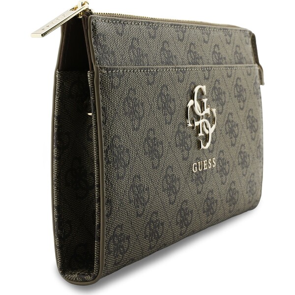 Guess-PU-4G-Metal-Logo-kabelka-na-telefon-hneda