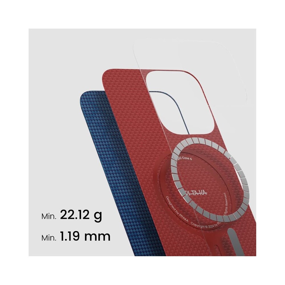 Pitaka-Tactile-Woven-Case-kryt-iPhone-16-Pro-Max-PTK-Dark-Blue