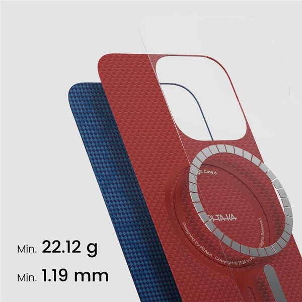 Pitaka-Tactile-Woven-Case-kryt-iPhone-16-Pro-Max-PTK-Dark-Blue