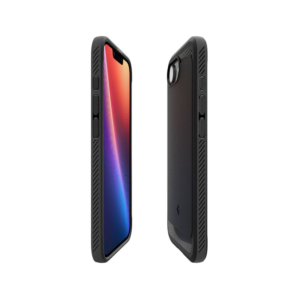 Spigen-Rugged-Armor-MagSafe-kryt-iPhone-17e-16e-matne-cerny