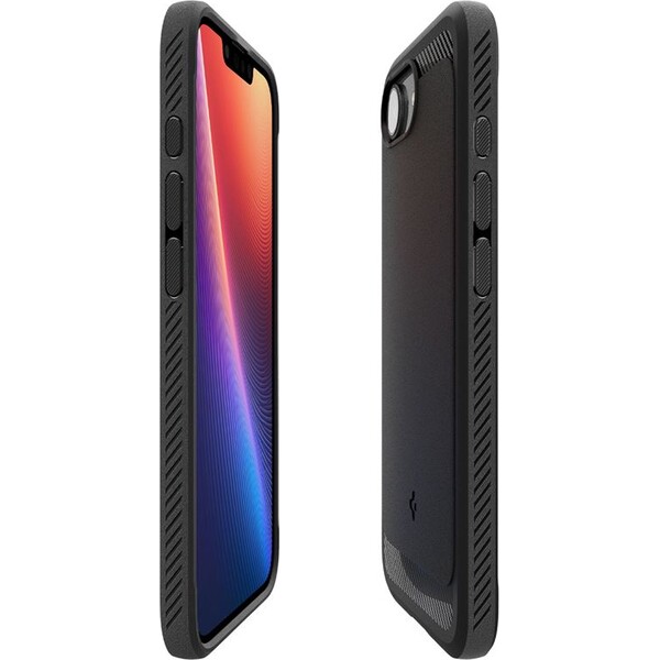 Spigen-Rugged-Armor-MagSafe-kryt-iPhone-17e-16e-matne-cerny