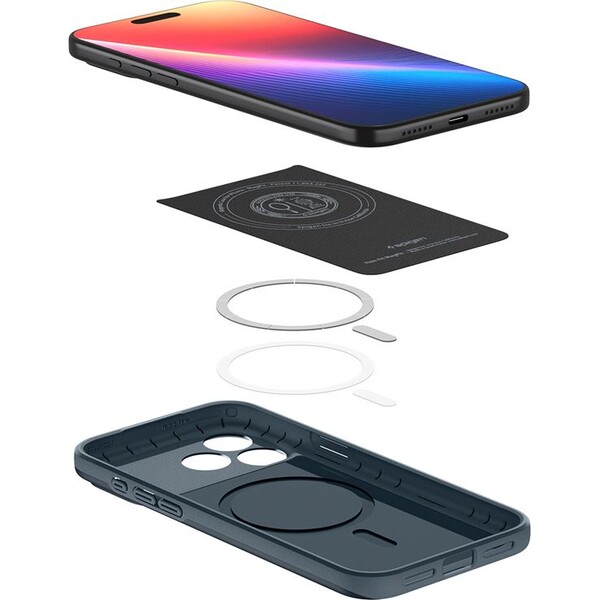 Spigen-Thin-Fit-MagSafe-kryt-iPhone-17-Pro-Max-metal-slate