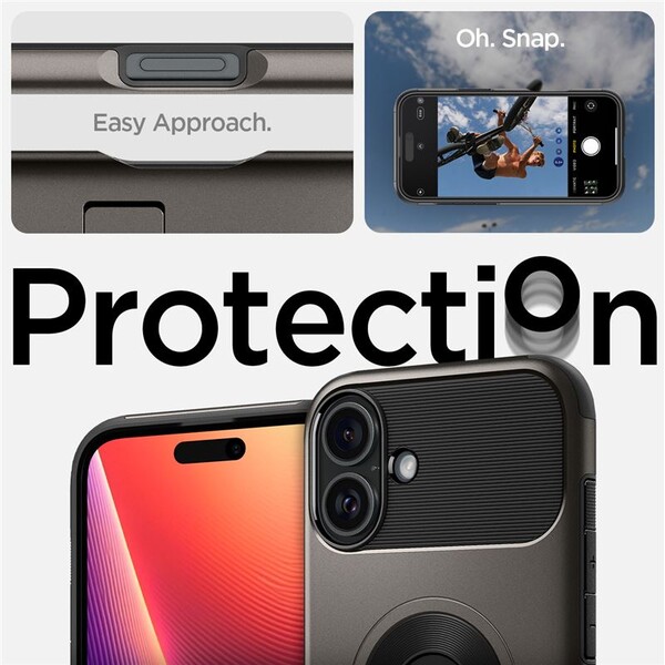 Spigen-Slim-Armor-MagSafe-kryt-iPhone-16-gunmetal