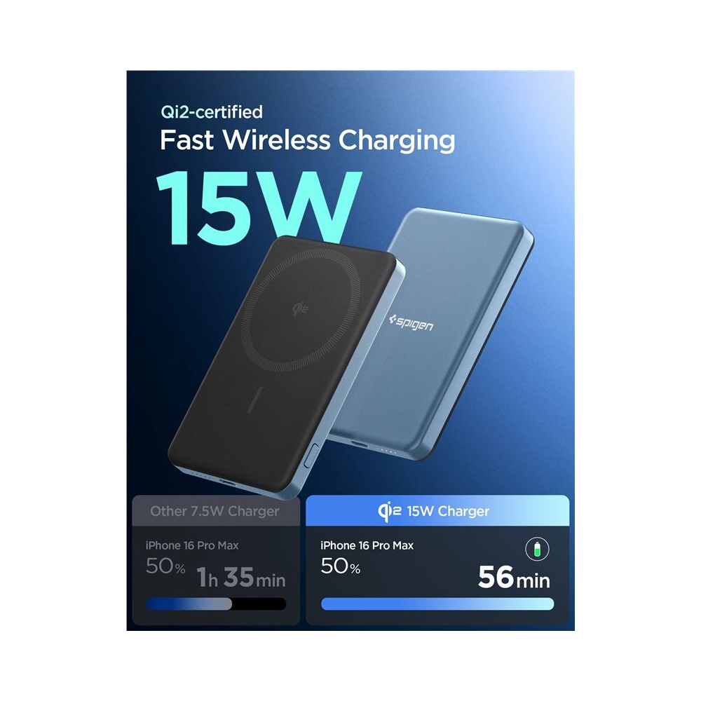 Spigen-Essential-EA2205MQ-MagSafe-Qi2-powerbanka-5000mAh-22-5W-modra