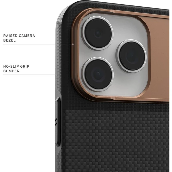 UAG-Fibr-Armr-MagSafe-kryt-iPhone-17-Pro-Max-kevlar-cerny-bronzovy