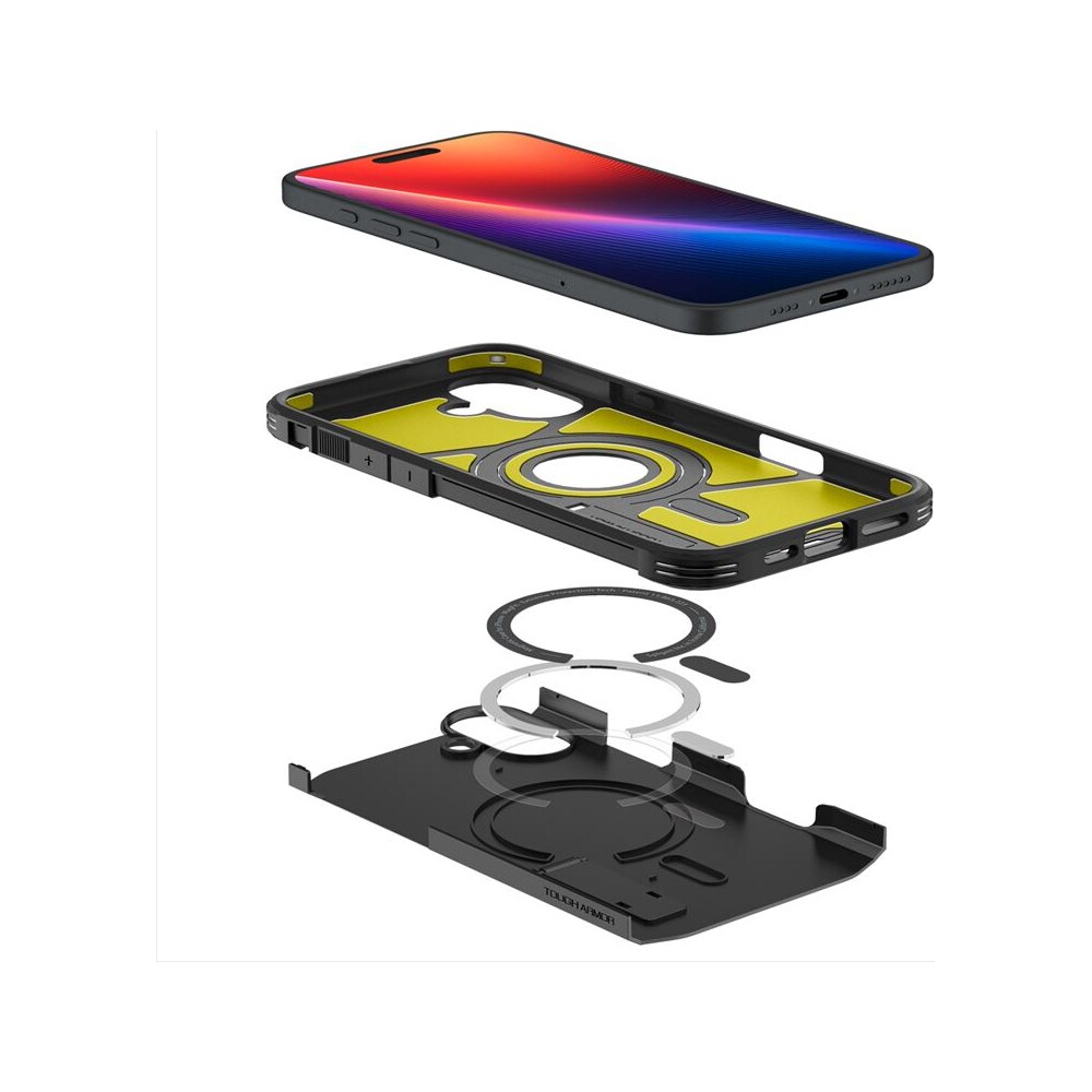 Spigen-Tough-Armor-MagSafe-kryt-iPhone-16-black