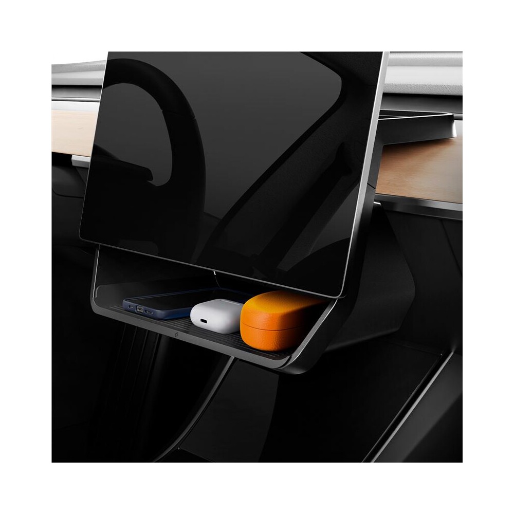 Spigen-Under-Screen-Storage-organizer-pod-displej-Tesla-Model-Y-3-cerny