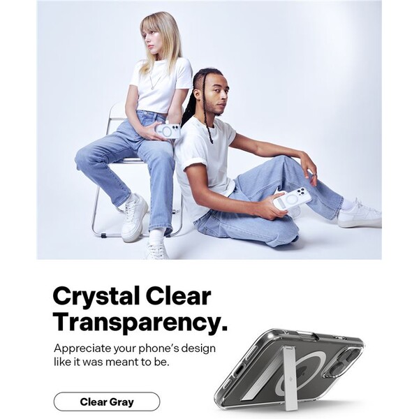 Spigen-Caseology-Capella-MagSafe-Kickstand-kryt-iPhone-16-Pro-clear-gray