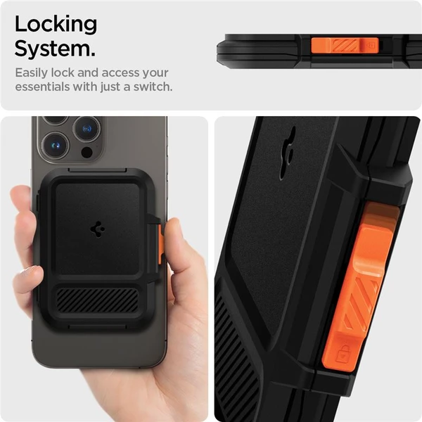 Spigen Lock Fit MagSafe Wallet peněženka černá - Peněženky - Obrázek f0ec492b687c47e3a613197a4150d238
