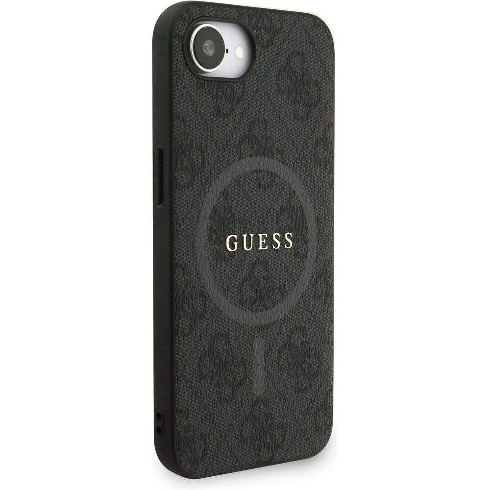 Guess-PU-Leather-4G-Colored-Ring-Strap-MagSafe-kryt-iPhone-17e-16e-cerny