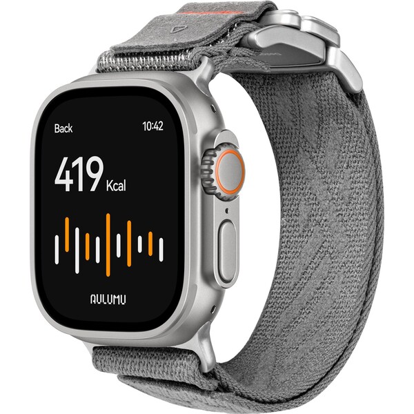 Aulumu-C03-Titanium-Mag-Buckle-reminek-Apple-Watch-49-46-45-44-42mm-Titanium-Buckle-Gray