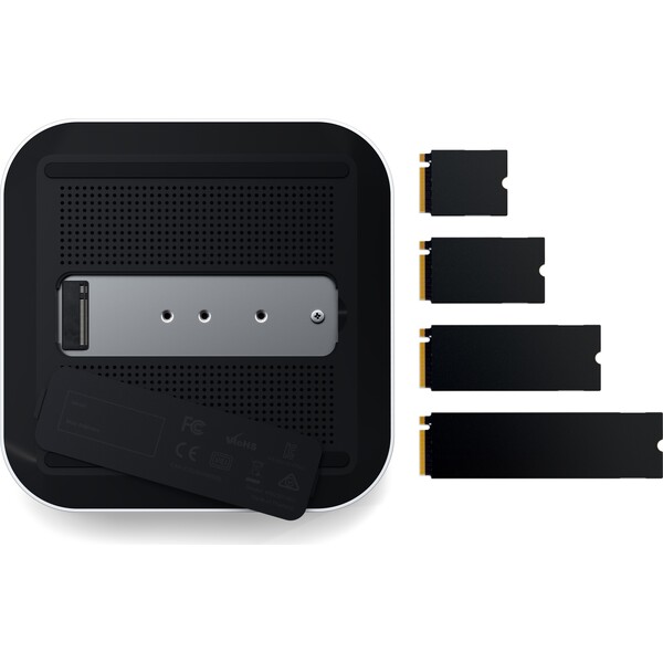 Satechi-Thunderbolt-5-CubeDock-with-SSD-Enclosure-dokovaci-stanice-140W-stribrna