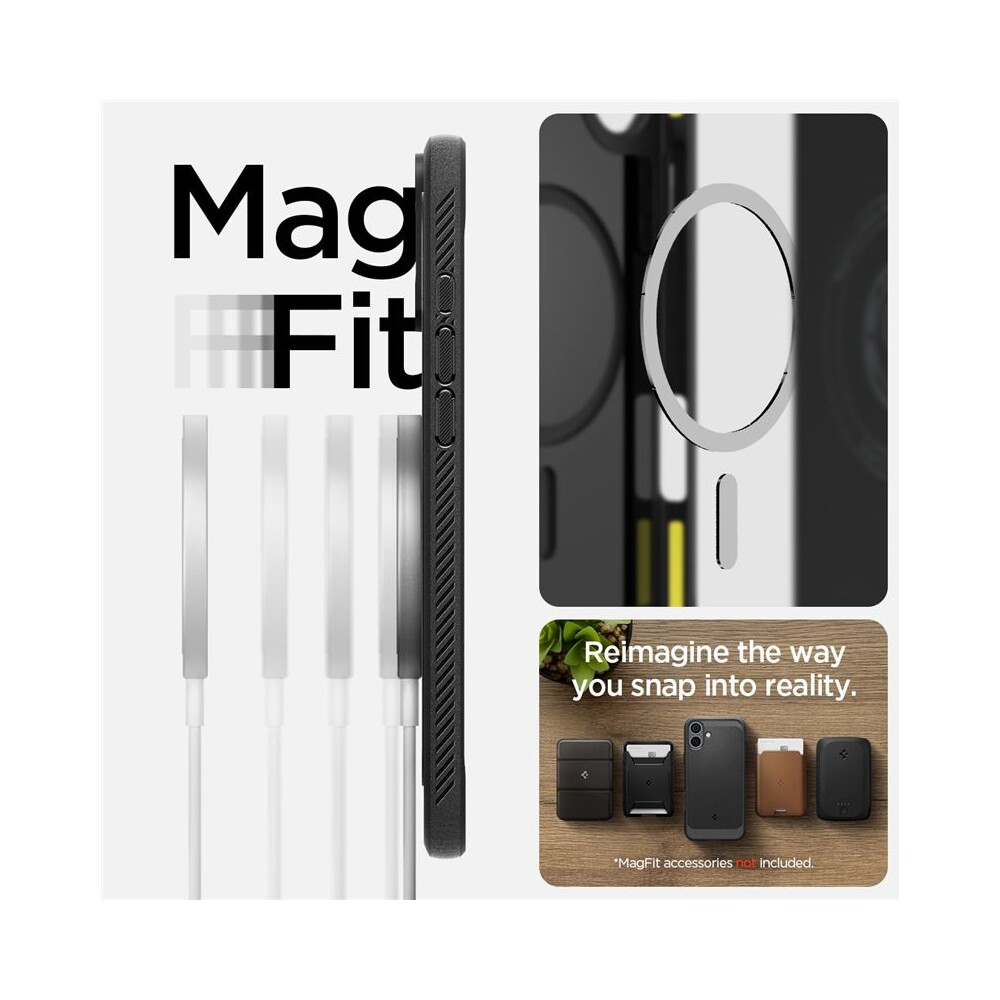 Spigen-Rugged-Armor-MagSafe-kryt-iPhone-16-matte-black