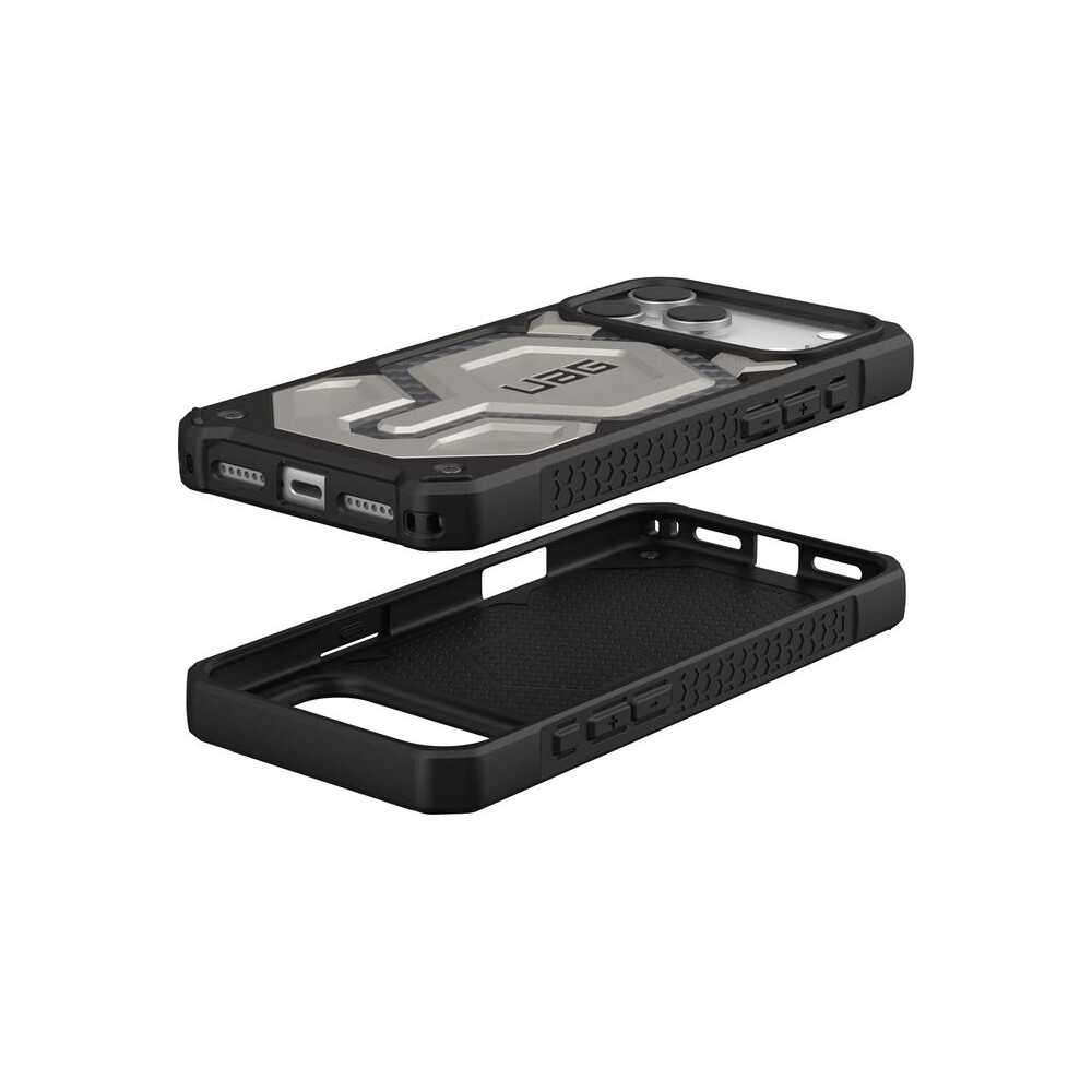 UAG-Monarch-Pro-MagSafe-Titanium-kryt-iPhone-17-Pro-Max-stribrny