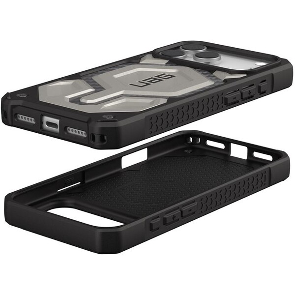 UAG-Monarch-Pro-MagSafe-Titanium-kryt-iPhone-17-Pro-Max-stribrny