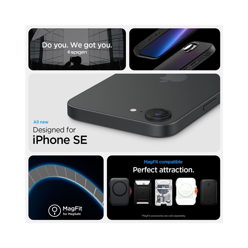 Spigen-Liquid-Air-MagSafe-kryt-iPhone-17e-16e-matne-cerny