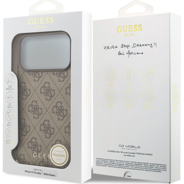 Guess-4G-Charm-kryt-iPhone-17-Pro-Max-hnedy