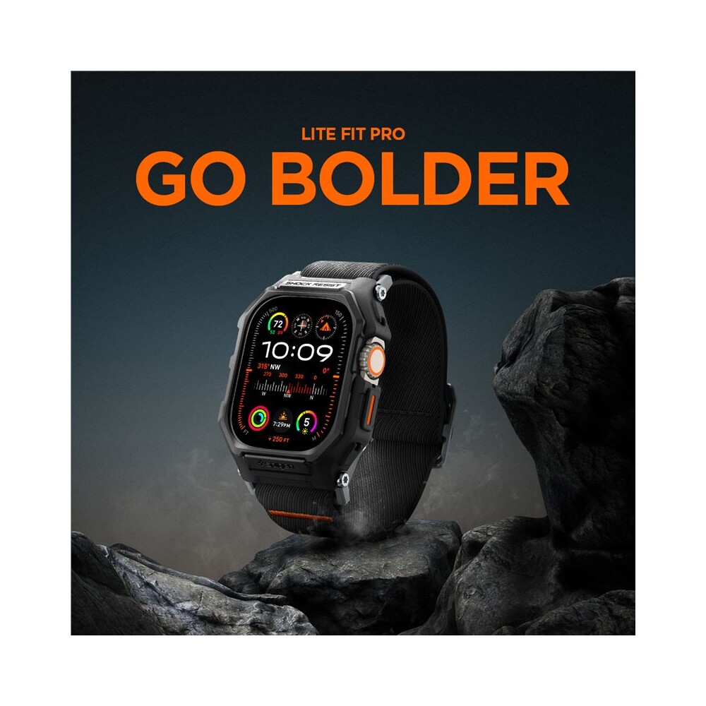 Spigen-Lite-Fit-Pro-reminek-Apple-Watch-Ultra-3-2-1-49mm-matne-cerny